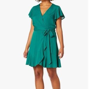 Bcbgeneration blue wrap dress small
